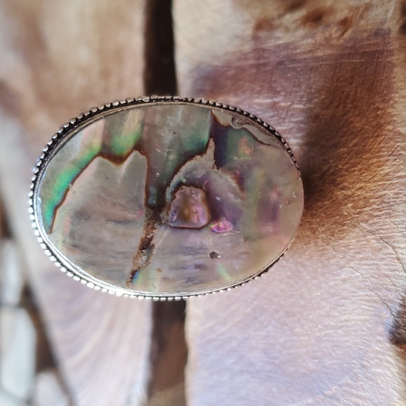 New Abalone Shell 925 Silver Ring. - Picture 5 of 12